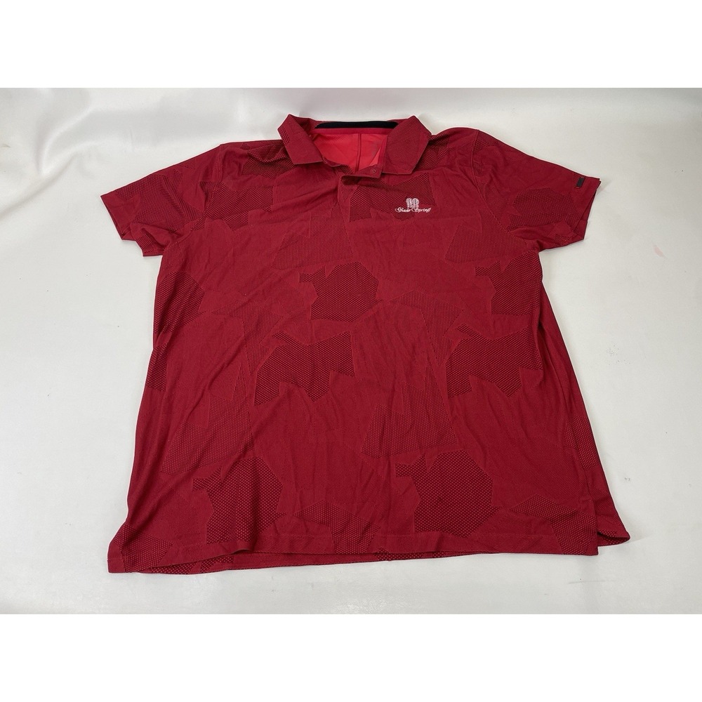 Nike Dri Fit Standard Fit Short Sleeve Polo Mens Size‎ 2XL Red